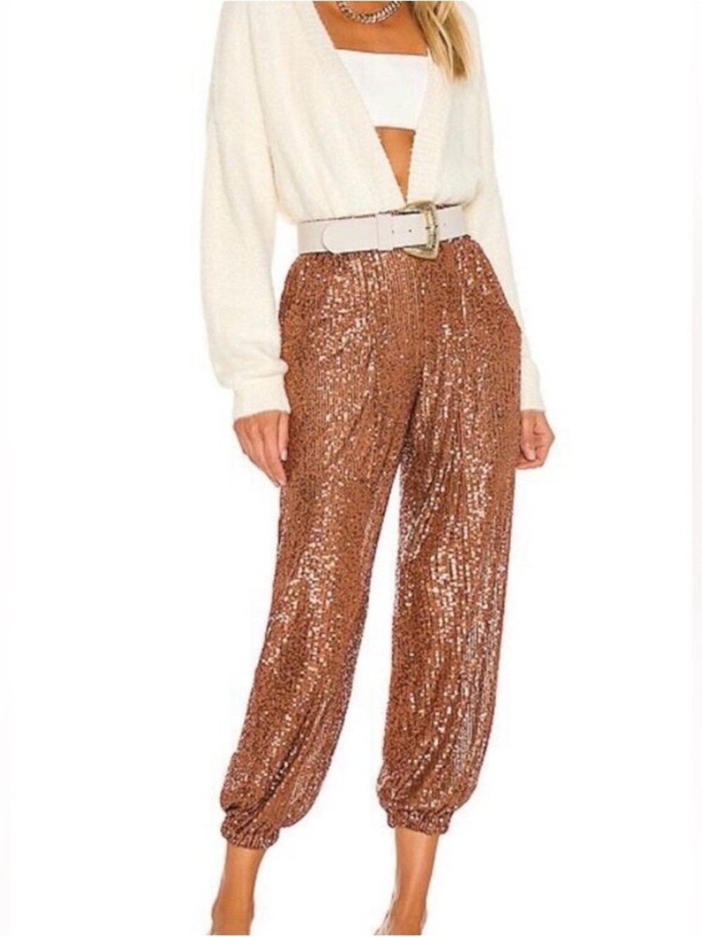 NWT Free People Morelia Pants in Bronze M